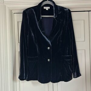 Blue velvet jacket size 12